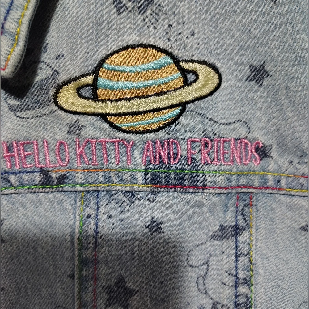 Hello Kitty & Friends Women's Plus Size Jean Jacket (Size 3X) - Picture 7 of 10